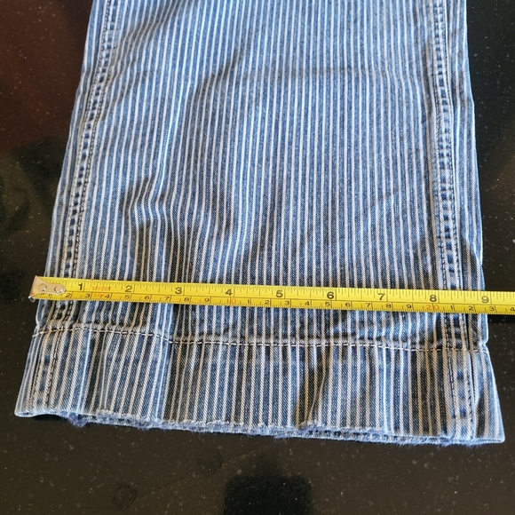 Blue Striped Denim Pants 36x34 - Picture 10 of 13